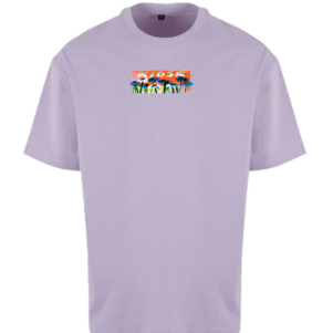 T-SHIRT FLOWERS - LILA